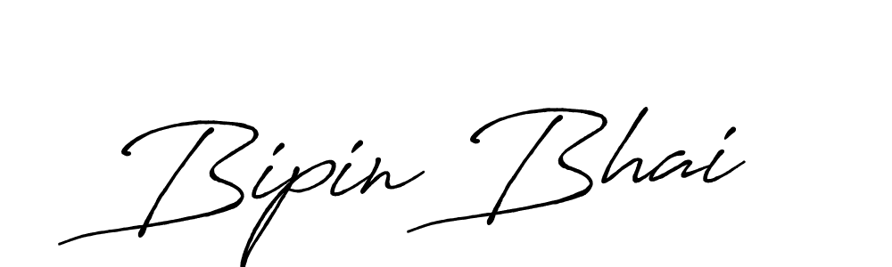 Create a beautiful signature design for name Bipin Bhai. With this signature (Antro_Vectra_Bolder) fonts, you can make a handwritten signature for free. Bipin Bhai signature style 7 images and pictures png