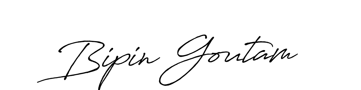 Design your own signature with our free online signature maker. With this signature software, you can create a handwritten (Antro_Vectra_Bolder) signature for name Bipin Goutam. Bipin Goutam signature style 7 images and pictures png
