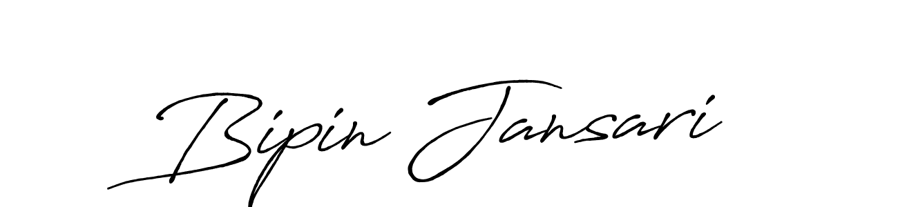 The best way (Antro_Vectra_Bolder) to make a short signature is to pick only two or three words in your name. The name Bipin Jansari include a total of six letters. For converting this name. Bipin Jansari signature style 7 images and pictures png