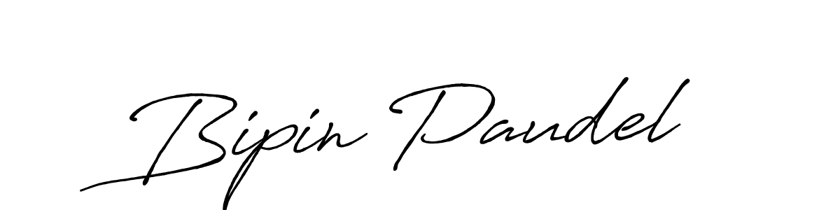 Make a beautiful signature design for name Bipin Paudel. With this signature (Antro_Vectra_Bolder) style, you can create a handwritten signature for free. Bipin Paudel signature style 7 images and pictures png