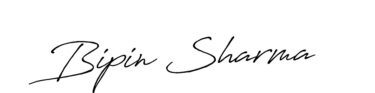 How to make Bipin Sharma name signature. Use Antro_Vectra_Bolder style for creating short signs online. This is the latest handwritten sign. Bipin Sharma signature style 7 images and pictures png