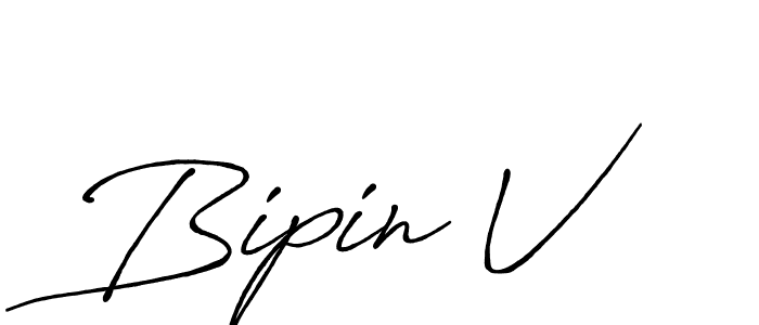 Similarly Antro_Vectra_Bolder is the best handwritten signature design. Signature creator online .You can use it as an online autograph creator for name Bipin V. Bipin V signature style 7 images and pictures png