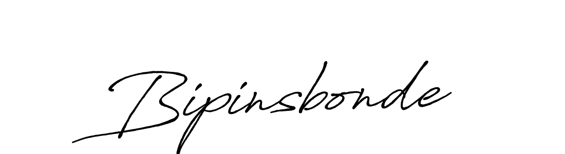Design your own signature with our free online signature maker. With this signature software, you can create a handwritten (Antro_Vectra_Bolder) signature for name Bipinsbonde. Bipinsbonde signature style 7 images and pictures png