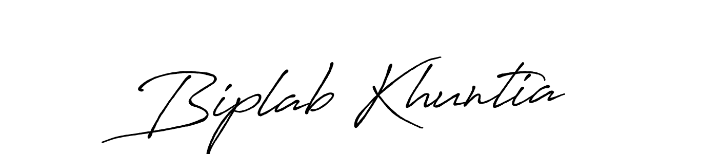 Use a signature maker to create a handwritten signature online. With this signature software, you can design (Antro_Vectra_Bolder) your own signature for name Biplab Khuntia. Biplab Khuntia signature style 7 images and pictures png