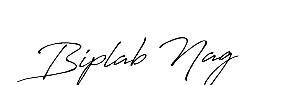 How to make Biplab Nag name signature. Use Antro_Vectra_Bolder style for creating short signs online. This is the latest handwritten sign. Biplab Nag signature style 7 images and pictures png