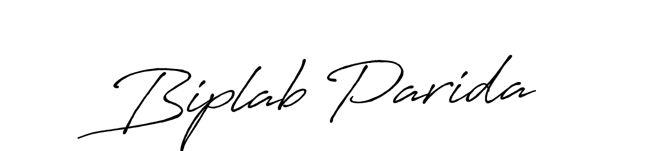 Use a signature maker to create a handwritten signature online. With this signature software, you can design (Antro_Vectra_Bolder) your own signature for name Biplab Parida. Biplab Parida signature style 7 images and pictures png