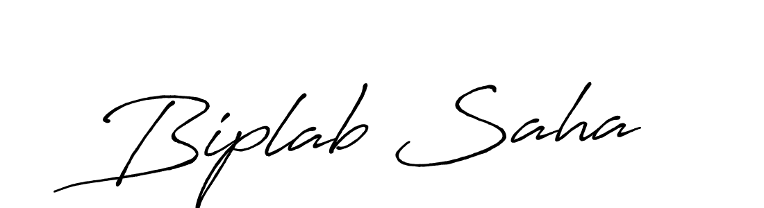 Biplab Saha stylish signature style. Best Handwritten Sign (Antro_Vectra_Bolder) for my name. Handwritten Signature Collection Ideas for my name Biplab Saha. Biplab Saha signature style 7 images and pictures png