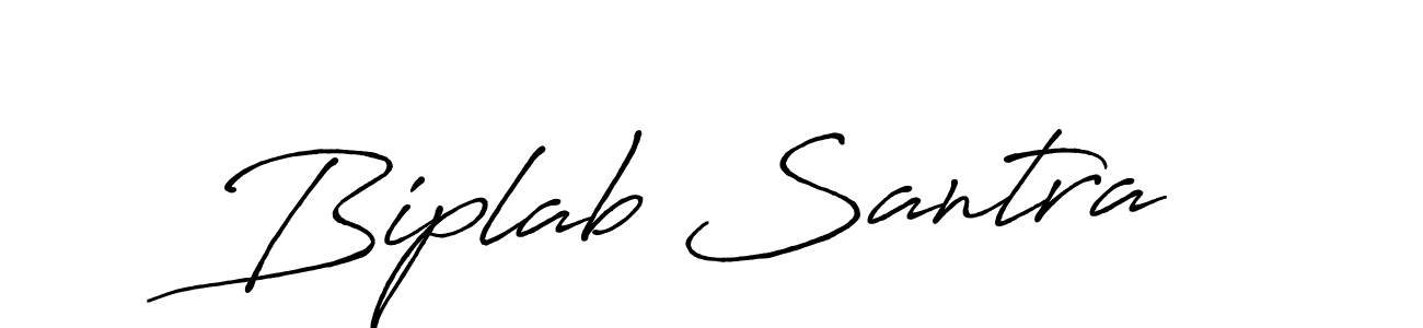 Biplab Santra stylish signature style. Best Handwritten Sign (Antro_Vectra_Bolder) for my name. Handwritten Signature Collection Ideas for my name Biplab Santra. Biplab Santra signature style 7 images and pictures png