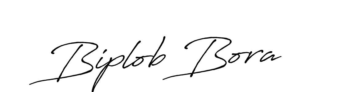 Biplob Bora stylish signature style. Best Handwritten Sign (Antro_Vectra_Bolder) for my name. Handwritten Signature Collection Ideas for my name Biplob Bora. Biplob Bora signature style 7 images and pictures png