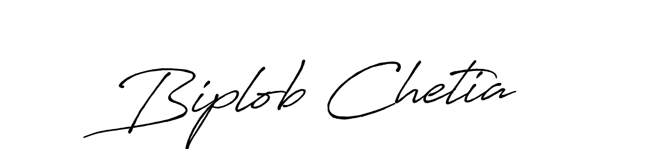 Create a beautiful signature design for name Biplob Chetia. With this signature (Antro_Vectra_Bolder) fonts, you can make a handwritten signature for free. Biplob Chetia signature style 7 images and pictures png
