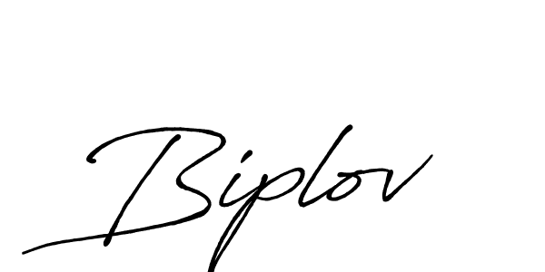 Biplov stylish signature style. Best Handwritten Sign (Antro_Vectra_Bolder) for my name. Handwritten Signature Collection Ideas for my name Biplov. Biplov signature style 7 images and pictures png