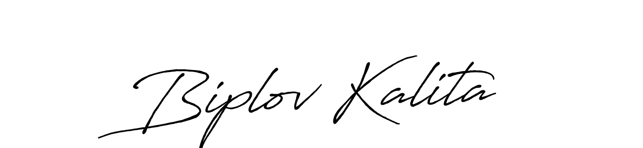 Make a beautiful signature design for name Biplov Kalita. With this signature (Antro_Vectra_Bolder) style, you can create a handwritten signature for free. Biplov Kalita signature style 7 images and pictures png