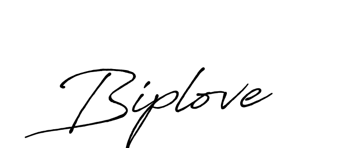 Make a beautiful signature design for name Biplove. With this signature (Antro_Vectra_Bolder) style, you can create a handwritten signature for free. Biplove signature style 7 images and pictures png