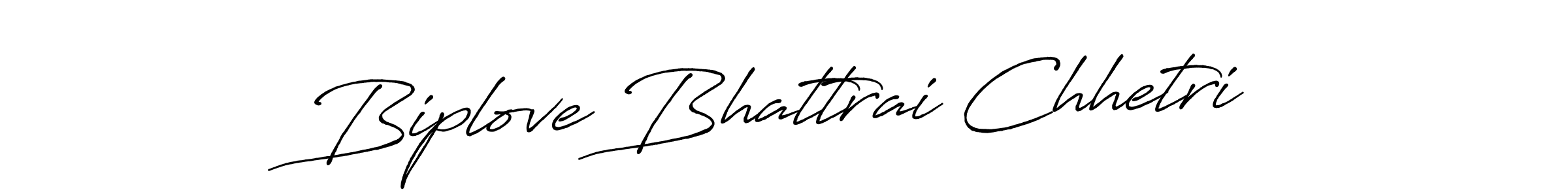 Antro_Vectra_Bolder is a professional signature style that is perfect for those who want to add a touch of class to their signature. It is also a great choice for those who want to make their signature more unique. Get Biplove Bhattrai Chhetri name to fancy signature for free. Biplove Bhattrai Chhetri signature style 7 images and pictures png