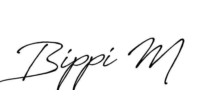 Antro_Vectra_Bolder is a professional signature style that is perfect for those who want to add a touch of class to their signature. It is also a great choice for those who want to make their signature more unique. Get Bippi M name to fancy signature for free. Bippi M signature style 7 images and pictures png