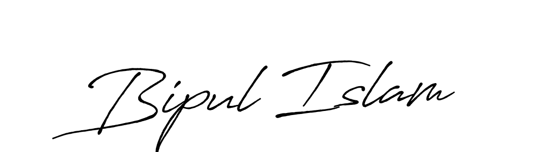 How to make Bipul Islam name signature. Use Antro_Vectra_Bolder style for creating short signs online. This is the latest handwritten sign. Bipul Islam signature style 7 images and pictures png