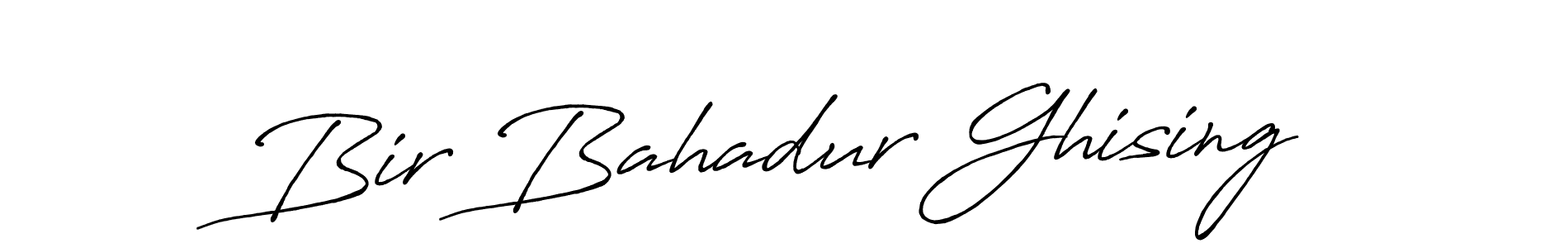 Bir Bahadur Ghising stylish signature style. Best Handwritten Sign (Antro_Vectra_Bolder) for my name. Handwritten Signature Collection Ideas for my name Bir Bahadur Ghising. Bir Bahadur Ghising signature style 7 images and pictures png