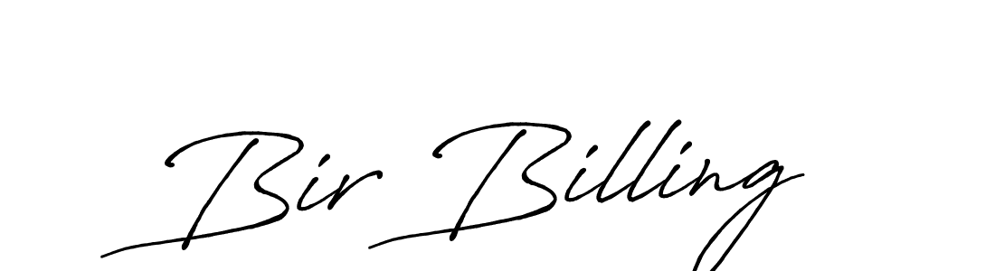 Also we have Bir Billing name is the best signature style. Create professional handwritten signature collection using Antro_Vectra_Bolder autograph style. Bir Billing signature style 7 images and pictures png