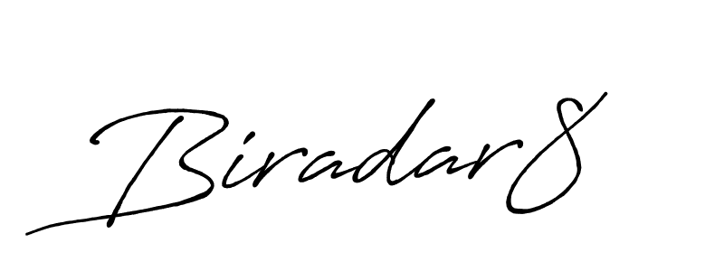 Make a beautiful signature design for name Biradar8. With this signature (Antro_Vectra_Bolder) style, you can create a handwritten signature for free. Biradar8 signature style 7 images and pictures png