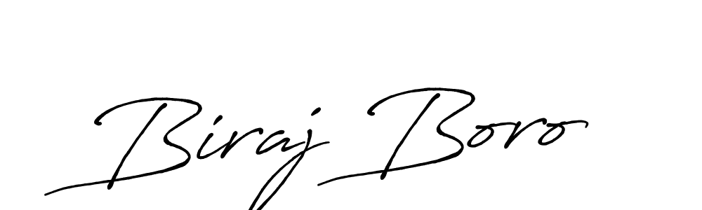 Design your own signature with our free online signature maker. With this signature software, you can create a handwritten (Antro_Vectra_Bolder) signature for name Biraj Boro. Biraj Boro signature style 7 images and pictures png