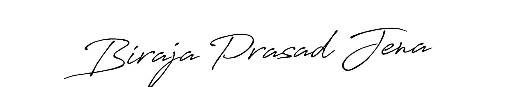 Create a beautiful signature design for name Biraja Prasad Jena. With this signature (Antro_Vectra_Bolder) fonts, you can make a handwritten signature for free. Biraja Prasad Jena signature style 7 images and pictures png