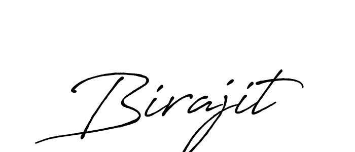 How to make Birajit name signature. Use Antro_Vectra_Bolder style for creating short signs online. This is the latest handwritten sign. Birajit signature style 7 images and pictures png