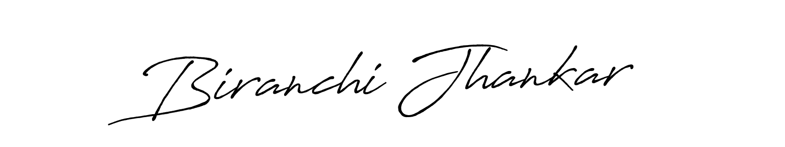 The best way (Antro_Vectra_Bolder) to make a short signature is to pick only two or three words in your name. The name Biranchi Jhankar include a total of six letters. For converting this name. Biranchi Jhankar signature style 7 images and pictures png