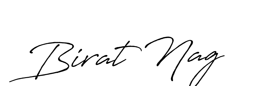 Use a signature maker to create a handwritten signature online. With this signature software, you can design (Antro_Vectra_Bolder) your own signature for name Birat Nag. Birat Nag signature style 7 images and pictures png