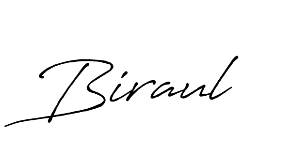 It looks lik you need a new signature style for name Biraul. Design unique handwritten (Antro_Vectra_Bolder) signature with our free signature maker in just a few clicks. Biraul signature style 7 images and pictures png