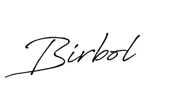 Use a signature maker to create a handwritten signature online. With this signature software, you can design (Antro_Vectra_Bolder) your own signature for name Birbol. Birbol signature style 7 images and pictures png