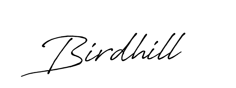 How to make Birdhill name signature. Use Antro_Vectra_Bolder style for creating short signs online. This is the latest handwritten sign. Birdhill signature style 7 images and pictures png