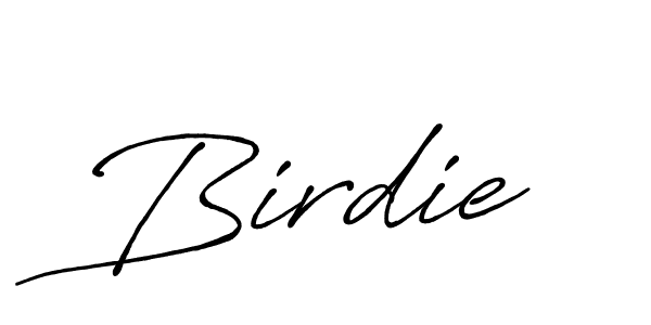 Make a beautiful signature design for name Birdie. With this signature (Antro_Vectra_Bolder) style, you can create a handwritten signature for free. Birdie signature style 7 images and pictures png