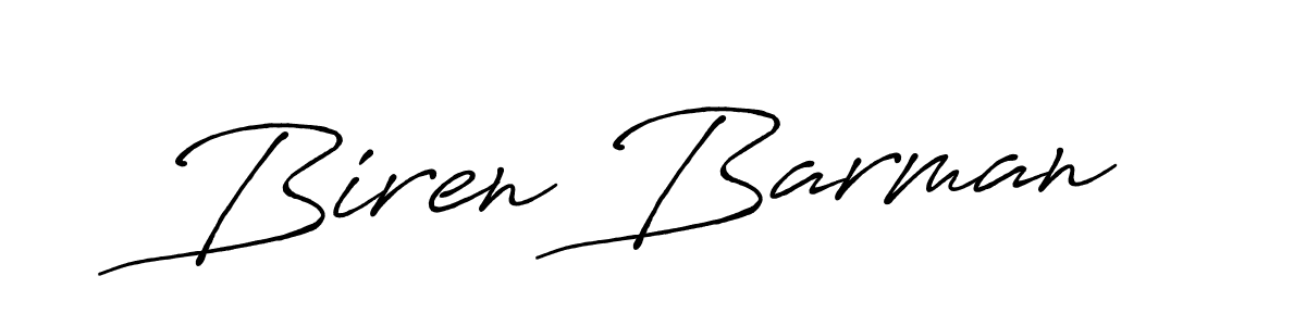 Use a signature maker to create a handwritten signature online. With this signature software, you can design (Antro_Vectra_Bolder) your own signature for name Biren Barman. Biren Barman signature style 7 images and pictures png