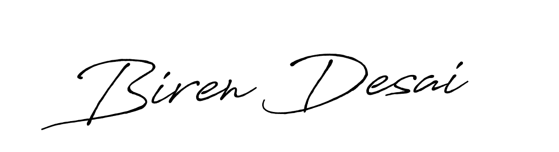 Make a beautiful signature design for name Biren Desai. Use this online signature maker to create a handwritten signature for free. Biren Desai signature style 7 images and pictures png