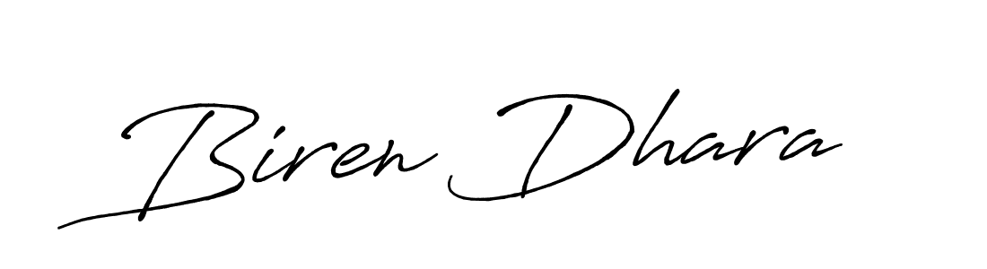 Biren Dhara stylish signature style. Best Handwritten Sign (Antro_Vectra_Bolder) for my name. Handwritten Signature Collection Ideas for my name Biren Dhara. Biren Dhara signature style 7 images and pictures png