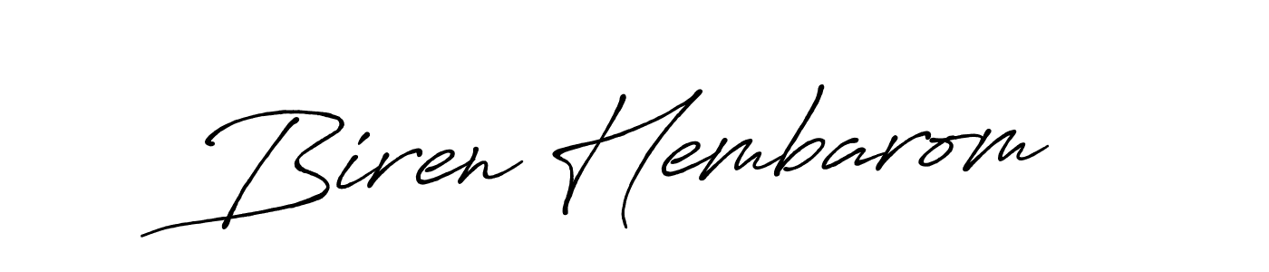 Best and Professional Signature Style for Biren Hembarom. Antro_Vectra_Bolder Best Signature Style Collection. Biren Hembarom signature style 7 images and pictures png