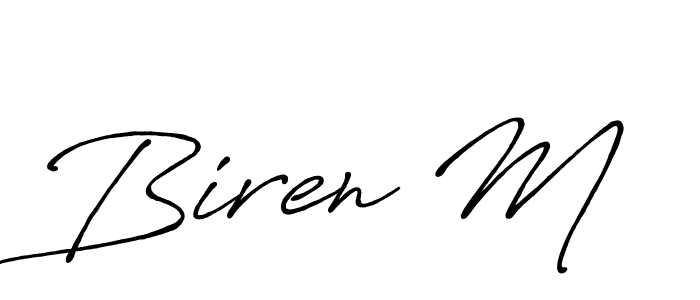 See photos of Biren M official signature by Spectra . Check more albums & portfolios. Read reviews & check more about Antro_Vectra_Bolder font. Biren M signature style 7 images and pictures png