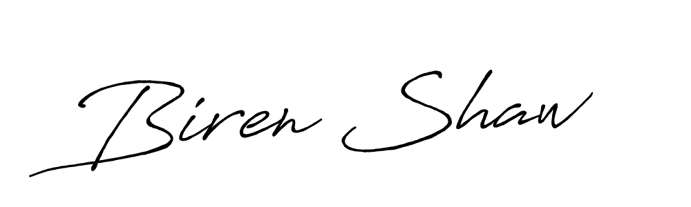 if you are searching for the best signature style for your name Biren Shaw. so please give up your signature search. here we have designed multiple signature styles  using Antro_Vectra_Bolder. Biren Shaw signature style 7 images and pictures png