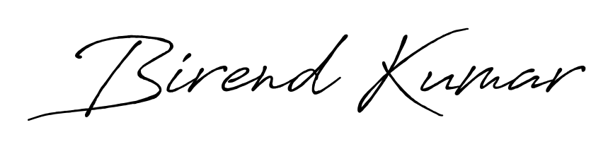 Create an unforgettable impression when signing with Birend Kumar name styled in Antro_Vectra_Bolder typography. 100% free online generator. Birend Kumar signature style 7 images and pictures png