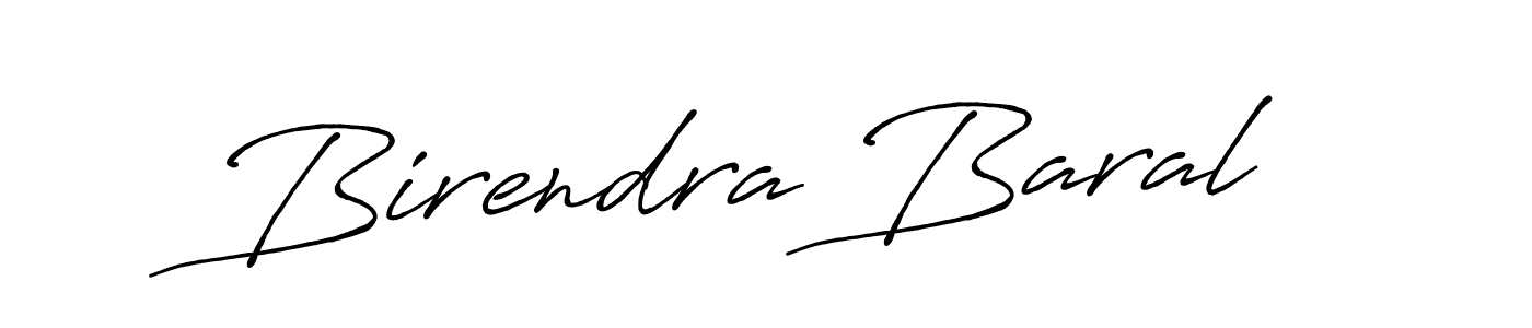 How to make Birendra Baral signature? Antro_Vectra_Bolder is a professional autograph style. Create handwritten signature for Birendra Baral name. Birendra Baral signature style 7 images and pictures png