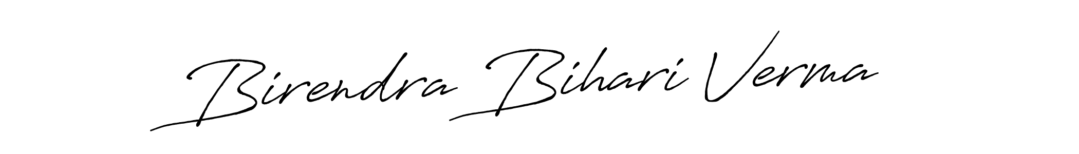 It looks lik you need a new signature style for name Birendra Bihari Verma. Design unique handwritten (Antro_Vectra_Bolder) signature with our free signature maker in just a few clicks. Birendra Bihari Verma signature style 7 images and pictures png