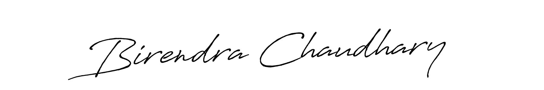 Make a beautiful signature design for name Birendra Chaudhary. With this signature (Antro_Vectra_Bolder) style, you can create a handwritten signature for free. Birendra Chaudhary signature style 7 images and pictures png