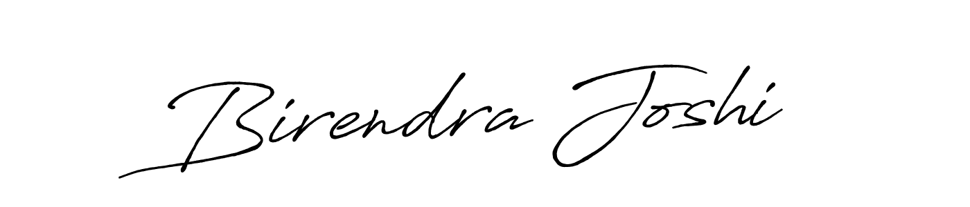 Birendra Joshi stylish signature style. Best Handwritten Sign (Antro_Vectra_Bolder) for my name. Handwritten Signature Collection Ideas for my name Birendra Joshi. Birendra Joshi signature style 7 images and pictures png