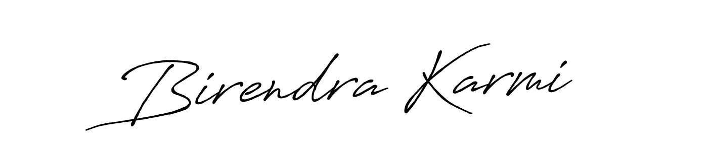 Also we have Birendra Karmi name is the best signature style. Create professional handwritten signature collection using Antro_Vectra_Bolder autograph style. Birendra Karmi signature style 7 images and pictures png