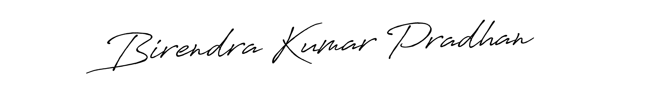 How to make Birendra Kumar Pradhan name signature. Use Antro_Vectra_Bolder style for creating short signs online. This is the latest handwritten sign. Birendra Kumar Pradhan signature style 7 images and pictures png