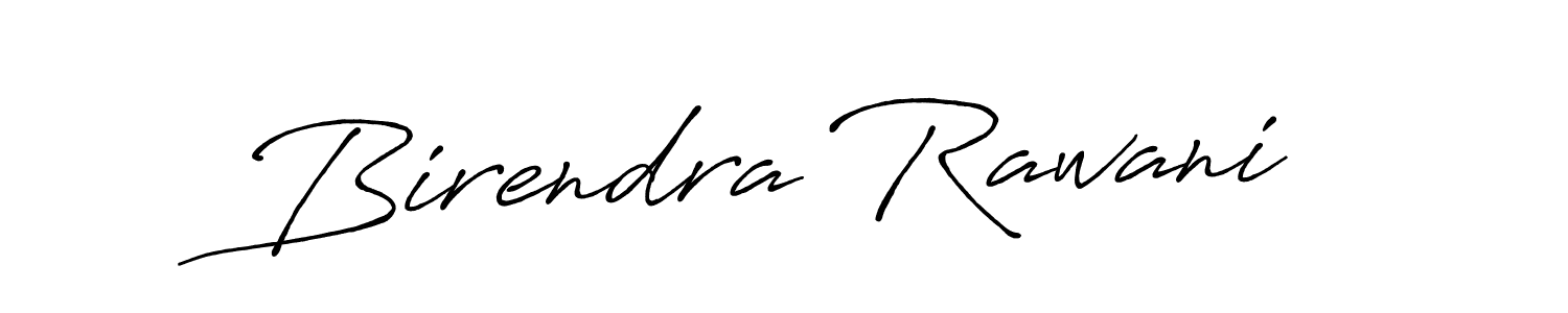 Make a beautiful signature design for name Birendra Rawani. With this signature (Antro_Vectra_Bolder) style, you can create a handwritten signature for free. Birendra Rawani signature style 7 images and pictures png