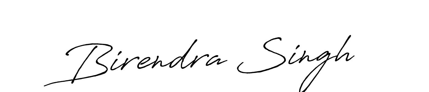 Make a beautiful signature design for name Birendra Singh. With this signature (Antro_Vectra_Bolder) style, you can create a handwritten signature for free. Birendra Singh signature style 7 images and pictures png