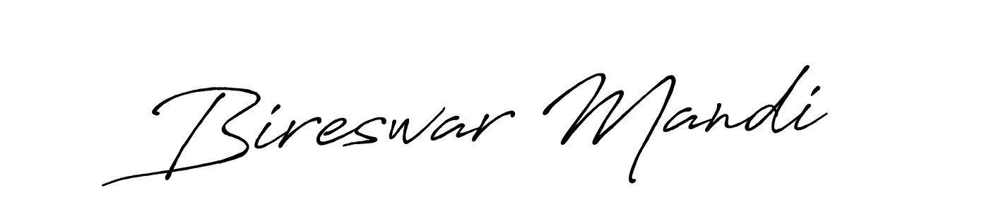 Create a beautiful signature design for name Bireswar Mandi. With this signature (Antro_Vectra_Bolder) fonts, you can make a handwritten signature for free. Bireswar Mandi signature style 7 images and pictures png