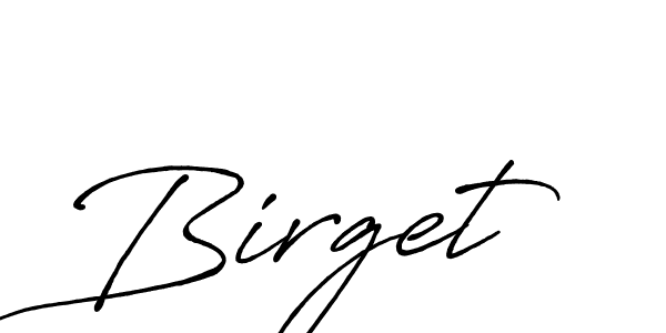 Also we have Birget name is the best signature style. Create professional handwritten signature collection using Antro_Vectra_Bolder autograph style. Birget signature style 7 images and pictures png