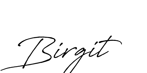 Create a beautiful signature design for name Birgit. With this signature (Antro_Vectra_Bolder) fonts, you can make a handwritten signature for free. Birgit signature style 7 images and pictures png